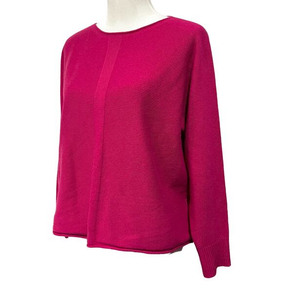 Bianco & Blu Sweater Women's Wool Blend Pullover Pink Made in Italy Size Small - Picture 3 of 8